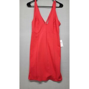 Foreign Exchange Strap Dress Party Cocktail Pink Size Large NWT